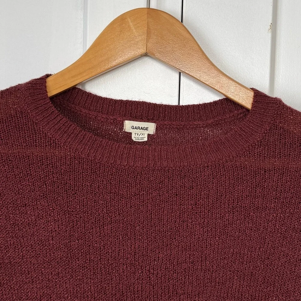 Burgundy Garage Sweater, XS - Picture 2 of 3